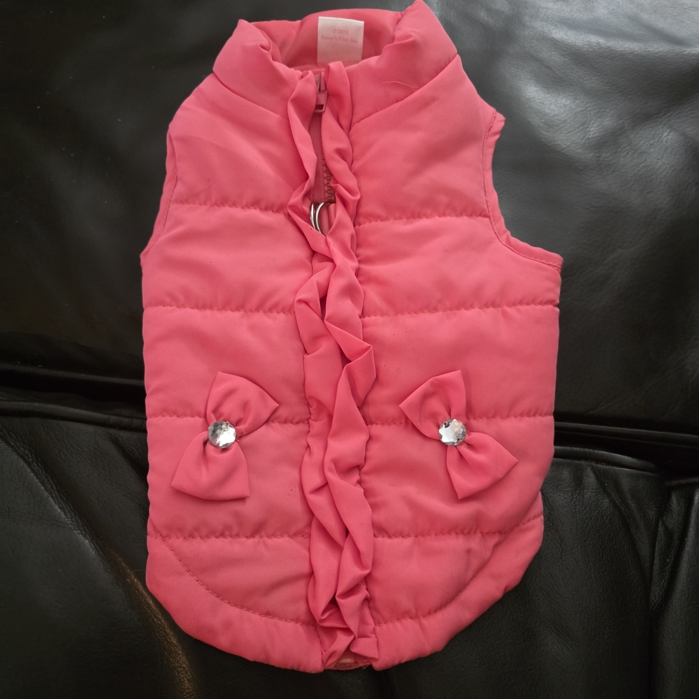 Pink Ruffled Kids Vest